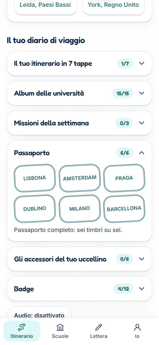 Il passaporto e i suoi timbri
